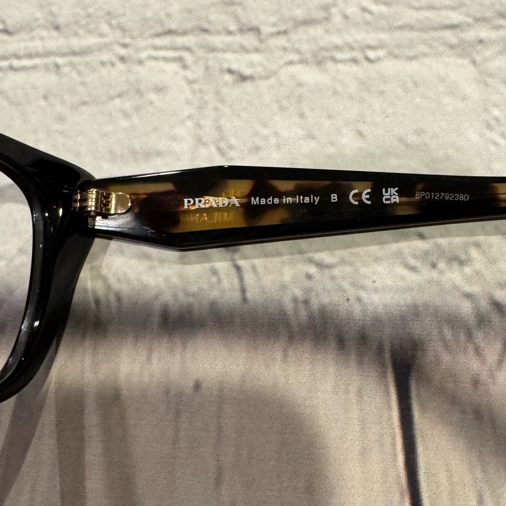 Prada Black Cat-Eye Glasses Bold Design - Picture 5 of 11